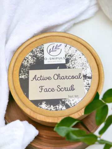 Activated charcoal face scrub