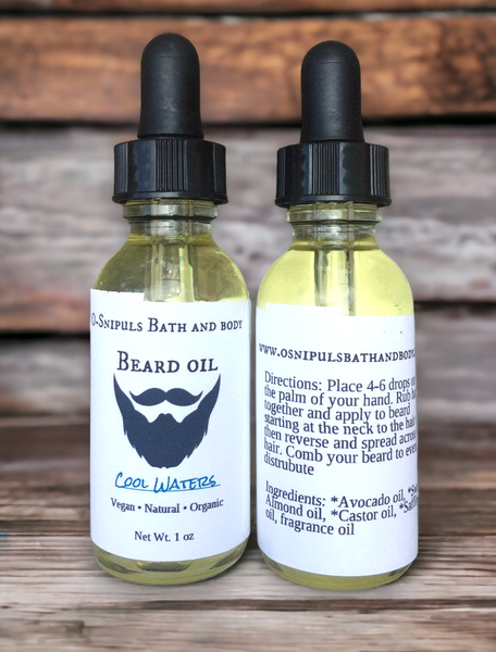 Cool water beard oil