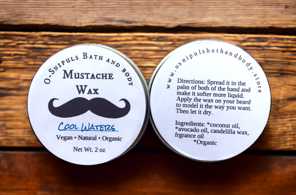 Cool waters mustache wax