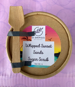 Sunset sands whipped scrub
