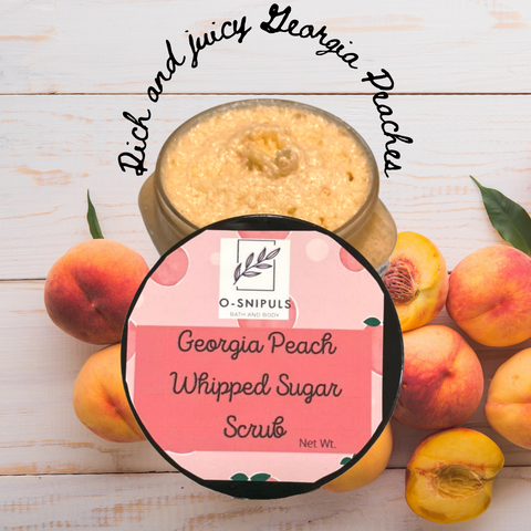 Georgia peach whipped scrub