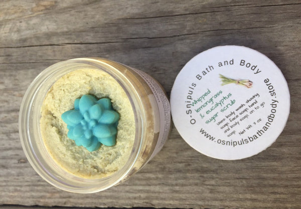 Lemongrass and eucalyptus scrub