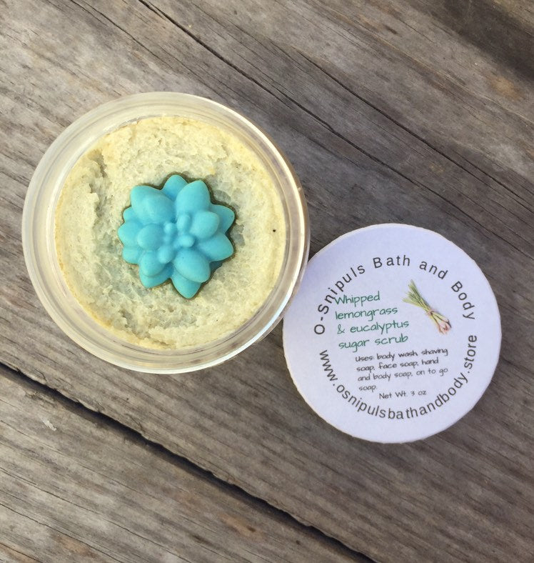 Lemongrass and eucalyptus scrub