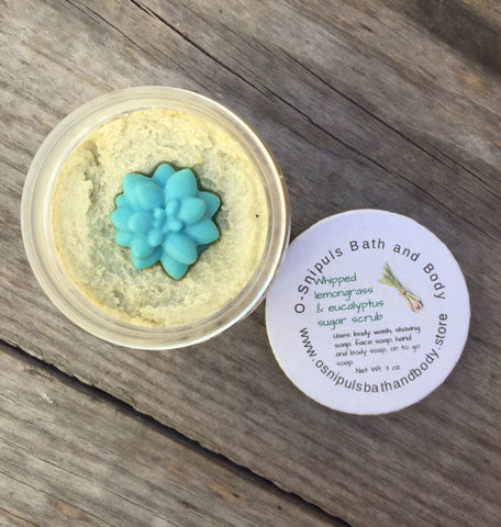 Lemongrass and eucalyptus scrub