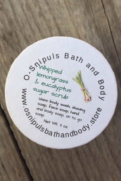 Lemongrass and eucalyptus scrub