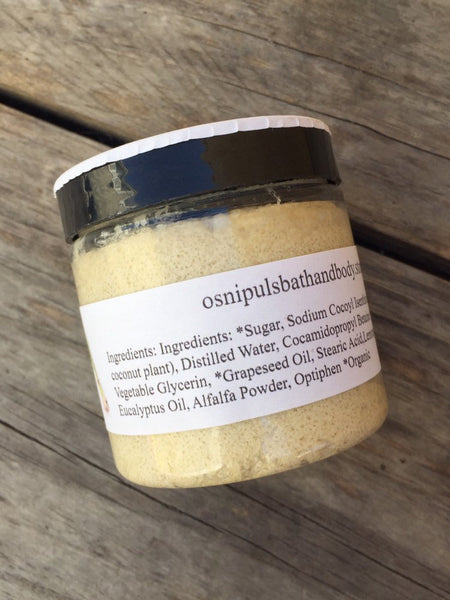 Lemongrass and eucalyptus scrub