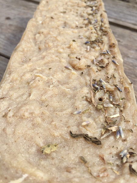 Lavender and spearmint sea moss soap loaf