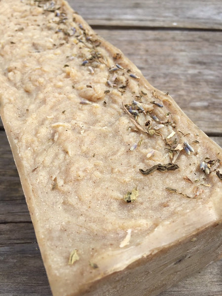 Lavender and spearmint sea moss soap loaf