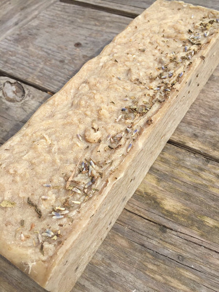Lavender and spearmint sea moss soap loaf