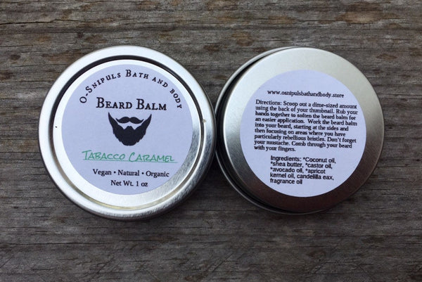 Tobacco caramel beard balm