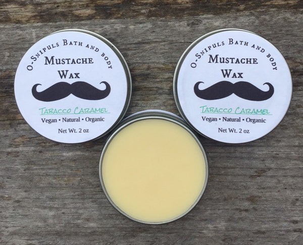 Tobacco caramel mustache wax