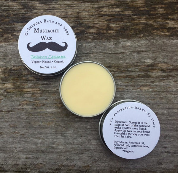 Tobacco caramel mustache wax