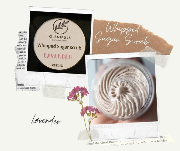 Lavender whipped sugar scrub