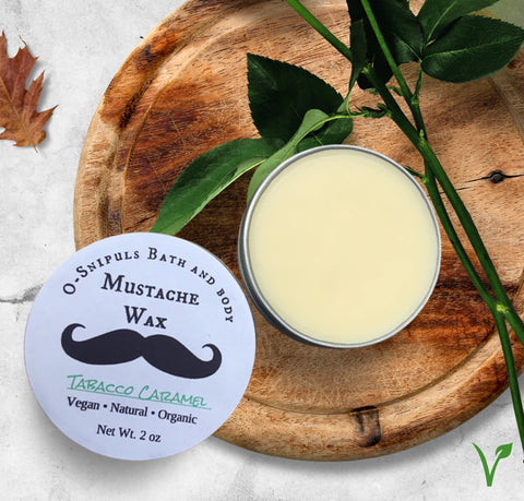 Tobacco caramel mustache wax