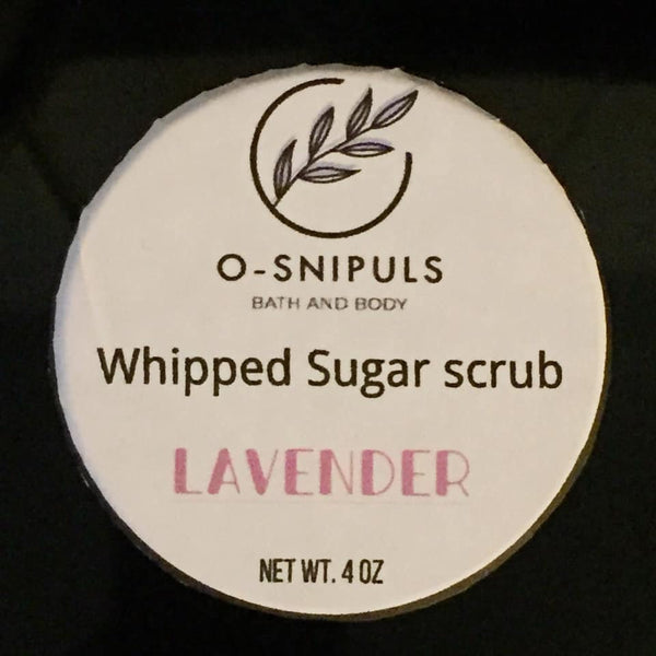 Lavender whipped sugar scrub